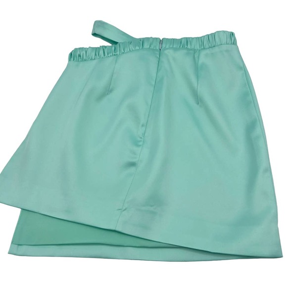 For Love & Lemons Womens Marie Cutout Mini Skirt Aqua Blue Size XXS - Picture 8 of 12